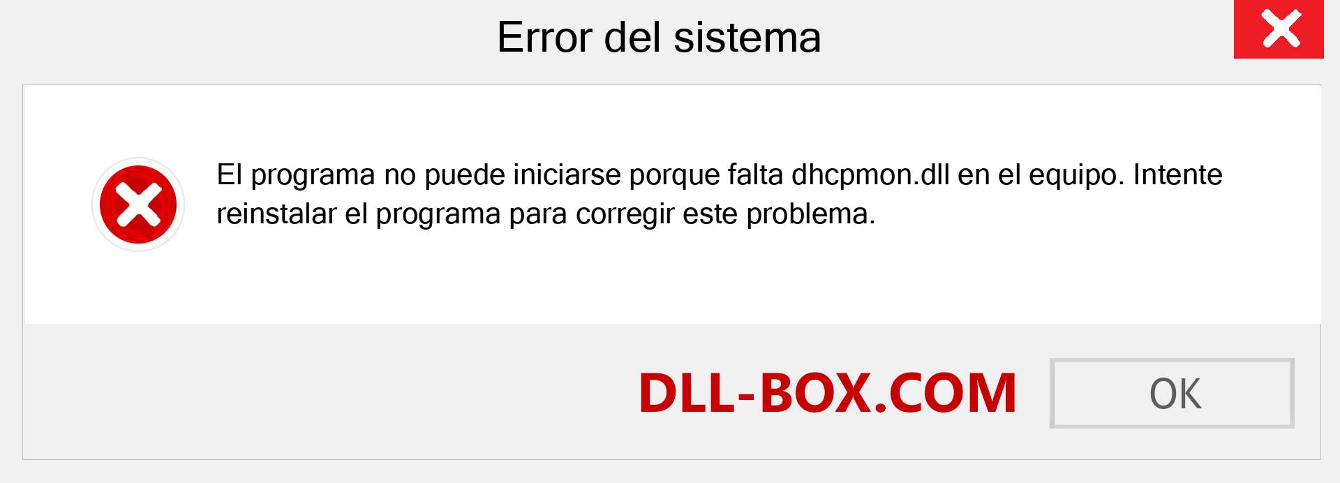 ¿Falta el archivo dhcpmon.dll ?. Descargar para Windows 7, 8, 10 - Corregir dhcpmon dll Missing Error en Windows, fotos, imágenes